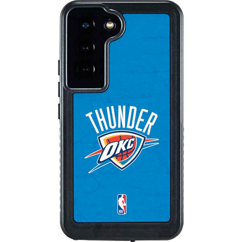NBA OKC Thunder Distressed Galaxy S24 Waterproof Case